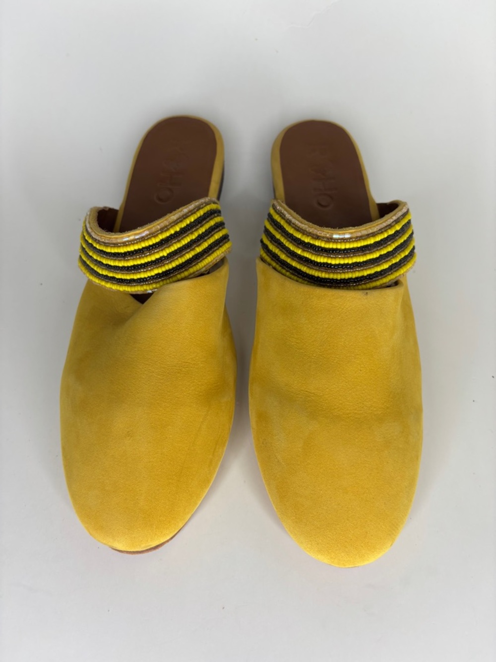 RoHo Made in Kenya Slip On Mules Slides Shoes Women Size 41 US 10 Flat Sole
